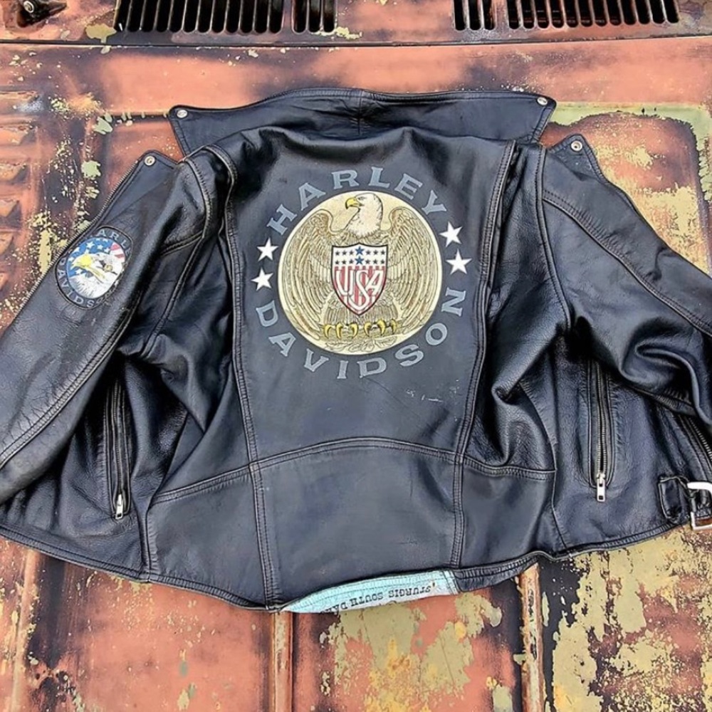 Vintage Harley-Davidson motorcycle jacket